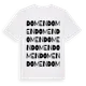 White t-shirt med Domen ordlek t-shirt