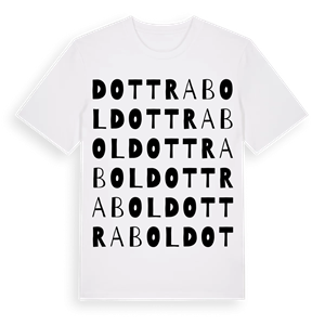 Dottrabol ordlek t-shirt – ekologisk bomull t-shirt från Pinshirt