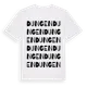 White t-shirt med Dungen ordlek t-shirt