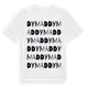 White t-shirt med Dymad ordlek t-shirt