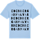 Blue Soul t-shirt med Edenberga nya kvarn ordlek t-shirt