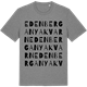 Mid Heather Gray t-shirt med Edenberga nya kvarn ordlek t-shirt