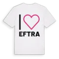 Jag älskar Eftra t-shirt stort tryck