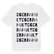 White t-shirt med Egernahult ordlek t-shirt
