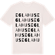 Vintage White t-shirt med Eglahus ordlek t-shirt