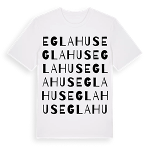 Eglahus ordlek t-shirt – ekologisk bomull t-shirt från Pinshirt