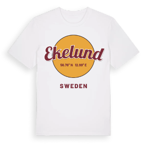 Ekelund cirkel t-shirt – ekologisk bomull t-shirt från Pinshirt