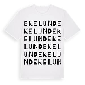 Ekelund ordlek t-shirt – ekologisk bomull t-shirt från Pinshirt