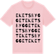 Pink Cotton t-shirt med Eketsbygget ordlek t-shirt