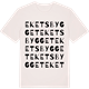 Vintage White t-shirt med Eketsbygget ordlek t-shirt