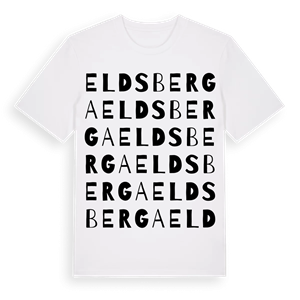 Eldsberga ordlek t-shirt – ekologisk bomull t-shirt från Pinshirt