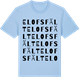 Blue Soul t-shirt med Elofsfält ordlek t-shirt