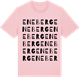 Pink Cotton t-shirt med Eneberg ordlek t-shirt