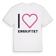 Jag älskar Enskiftet t-shirt stort tryck
