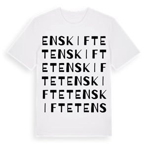 Enskiftet ordlek t-shirt – ekologisk bomull t-shirt från Pinshirt