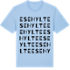 Blue Soul t-shirt med Esehylte ordlek t-shirt