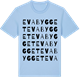 Blue Soul t-shirt med Evabygget ordlek t-shirt