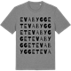 Mid Heather Gray t-shirt med Evabygget ordlek t-shirt