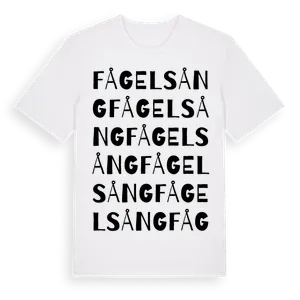 Fågelsång ordlek t-shirt – ekologisk bomull t-shirt från Pinshirt