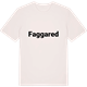 Vintage White t-shirt med Faggared fetstil t-shirt