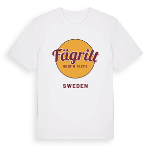 Fägrilt cirkel t-shirt – ekologisk bomull t-shirt från Pinshirt