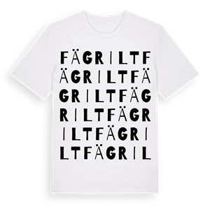 Fägrilt ordlek t-shirt – ekologisk bomull t-shirt från Pinshirt