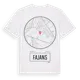 White t-shirt med Fajans t-shirt