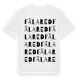 White t-shirt med Fälared ordlek t-shirt