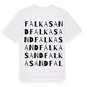 Falkasand ordlek t-shirt – ekologisk bomull t-shirt från Pinshirt