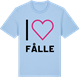 Blue Soul t-shirt med Jag älskar Fålle t-shirt stort tryck