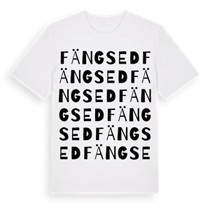 Fängsed ordlek t-shirt – ekologisk bomull t-shirt från Pinshirt