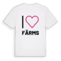 Jag älskar Färms t-shirt stort tryck