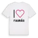 Jag älskar Faurås t-shirt stort tryck