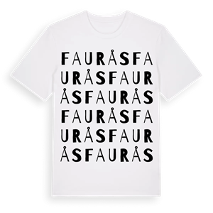 Faurås ordlek t-shirt – ekologisk bomull t-shirt från Pinshirt