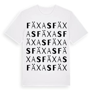 Fäxas ordlek t-shirt – ekologisk bomull t-shirt från Pinshirt