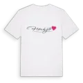 Femsjö hjärta t-shirt