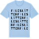 Blue Soul t-shirt med Fileslätten ordlek t-shirt