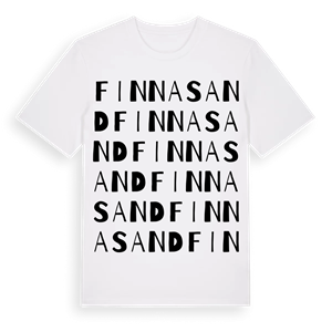 Finnasand ordlek t-shirt – ekologisk bomull t-shirt från Pinshirt