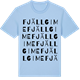 Blue Soul t-shirt med Fjällgime ordlek t-shirt