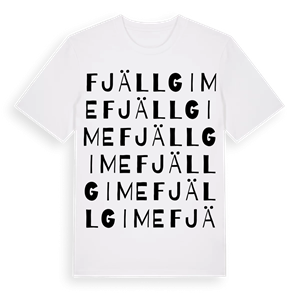 Fjällgime ordlek t-shirt – ekologisk bomull t-shirt från Pinshirt
