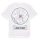White t-shirt med Fjärås kyrkby t-shirt