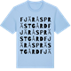 Blue Soul t-shirt med Fjärås prästgård ordlek t-shirt