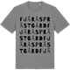 Mid Heather Gray t-shirt med Fjärås prästgård ordlek t-shirt