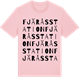 Pink Cotton t-shirt med Fjärås station ordlek t-shirt