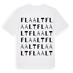Flaalt ordlek t-shirt – ekologisk bomull t-shirt från Pinshirt