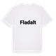 Fladalt fetstil t-shirt