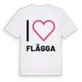 Jag älskar Flägga t-shirt stort tryck