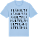 Blue Soul t-shirt med Flähult ordlek t-shirt