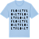 Blue Soul t-shirt med Floalt ordlek t-shirt
