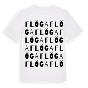 Flöga ordlek t-shirt – ekologisk bomull t-shirt från Pinshirt